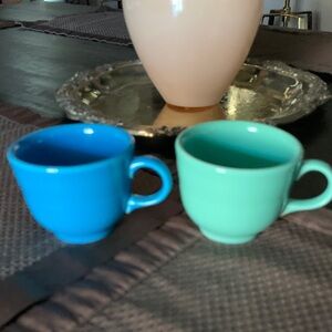 Set of 2 Fiesta USA tea cups
